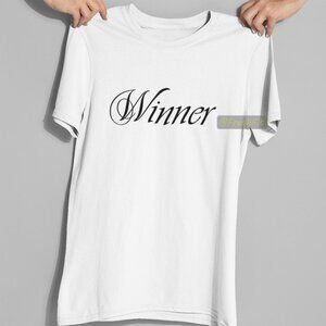 🆕Winner White T-Shirt Graphic Tee